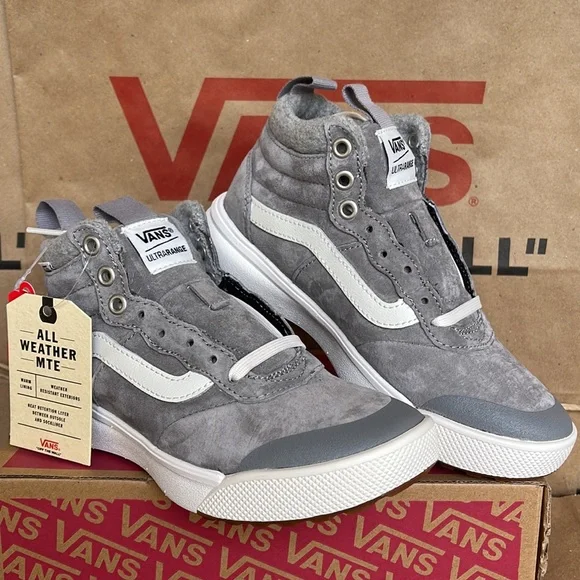 Vans Ultrarange Hi MTE Wool Frost Gray sneakers WMNS boots - Picture 5 of 16